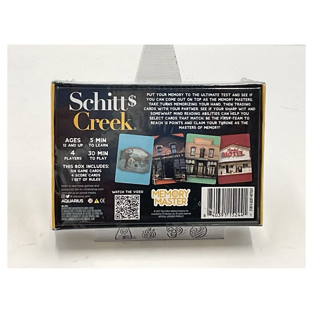 Aquarius Schitt's Creek Memory Master Card Game New‎ Factory Sealed 2021